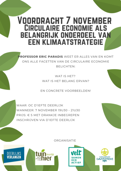 Lezing over Circulaire Economie