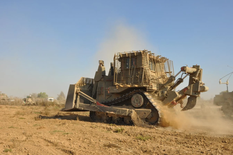 D9 bulldozer van de etnische zuivering