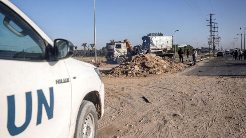 VN Truck in Gaza