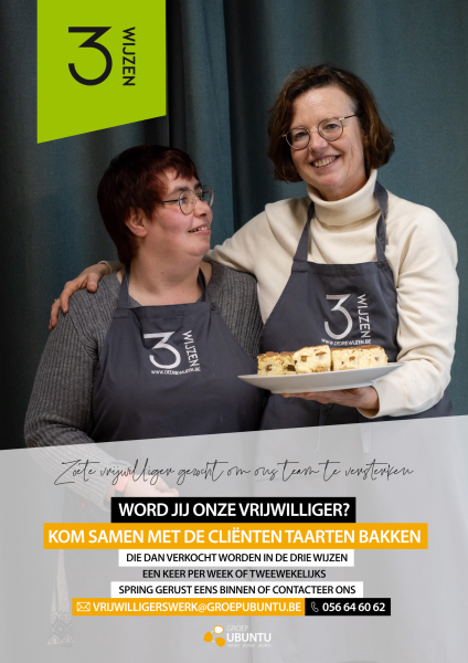 Zoete vrijwilliger gezocht